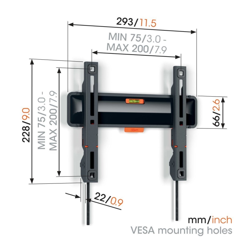 Vogel's TVM 3205 Flache TV- Wandhalterung